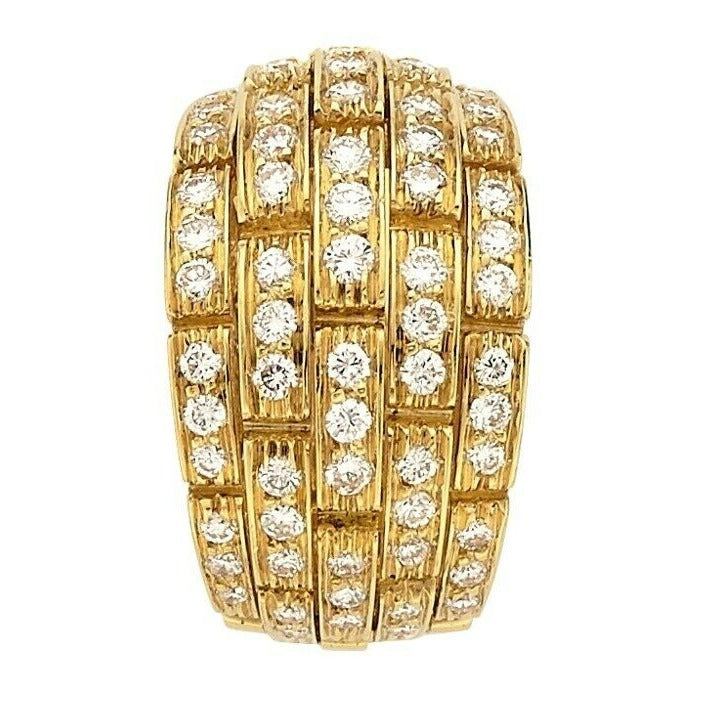 Cartier Maillon 18k Yellow Gold Maillon Panthere 2.4ct Diamond SINGLE Ear Clip