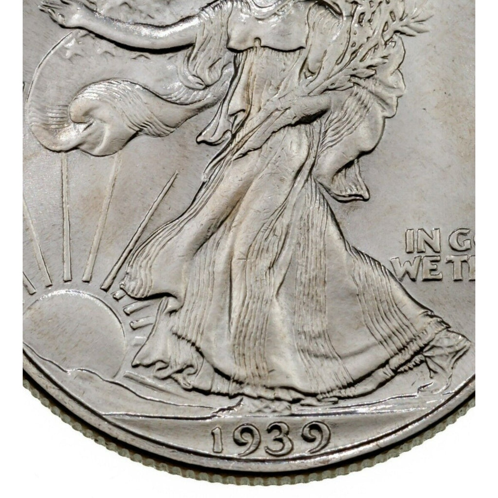 1939 50C Walking Liberty Half Dollar in Choice BU Condition, Terrific Eye Appeal