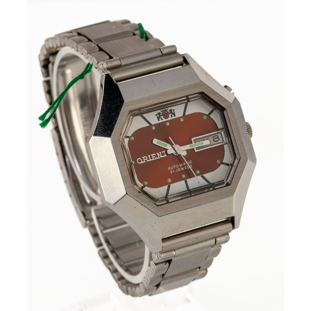 Orient Men's Automatic Stainless Steel Watch 21 Jewels Spanish Day