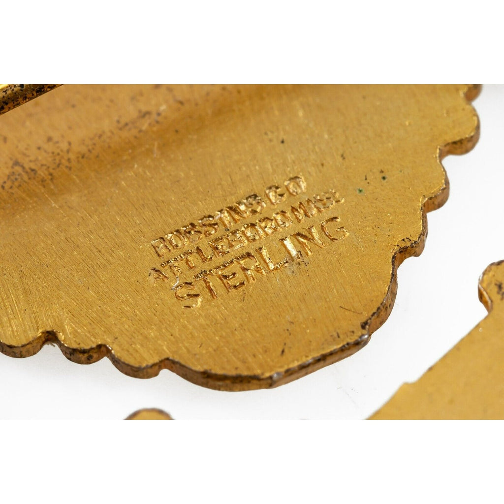 Los Angeles Masonic Knights Templar Sterling Silver Badge