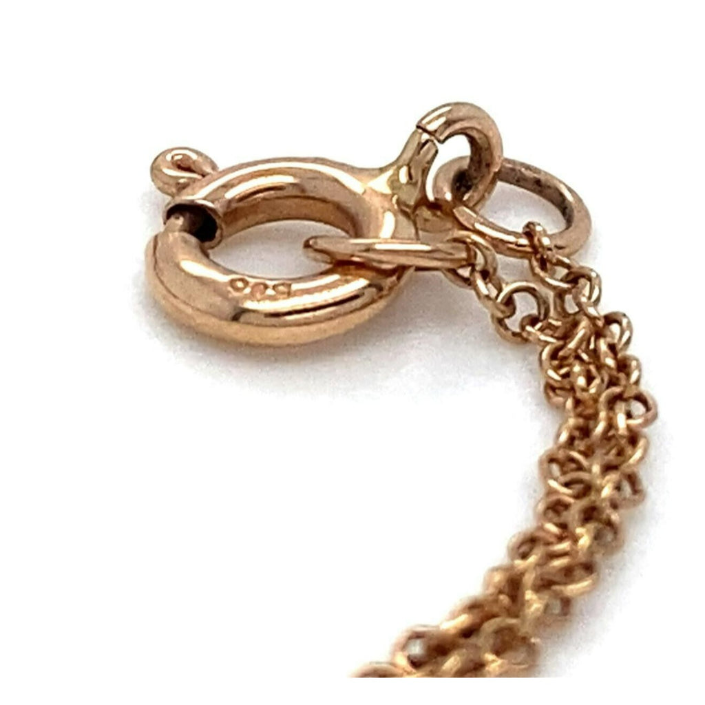 14k Rose Gold Unique Ruby and 0.64 ct Diamond Drop Lariat Necklace 17.5" 4.7g