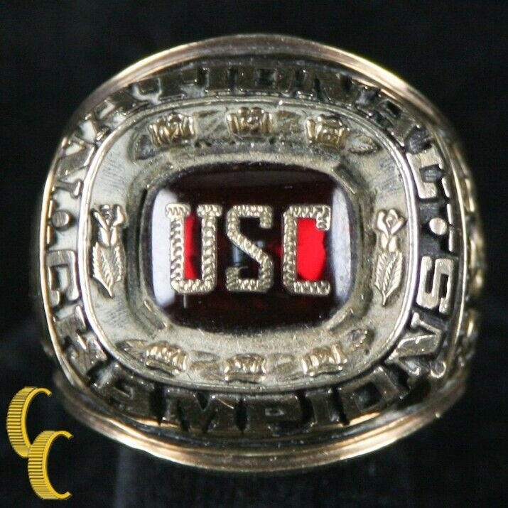 1974 USC 10k Yellow Gold Jostens Rose Bowl Ring Size 8.5 Memorabilia