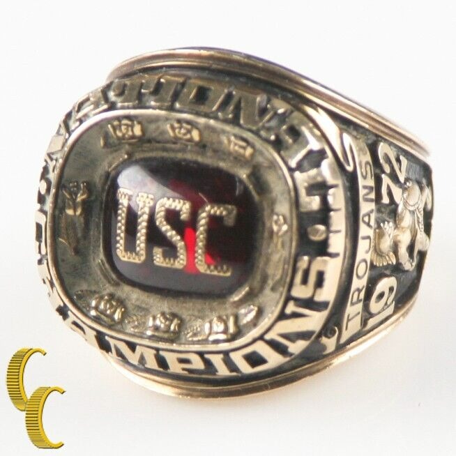 1974 USC 10k Yellow Gold Jostens Rose Bowl Ring Size 8.5 Memorabilia