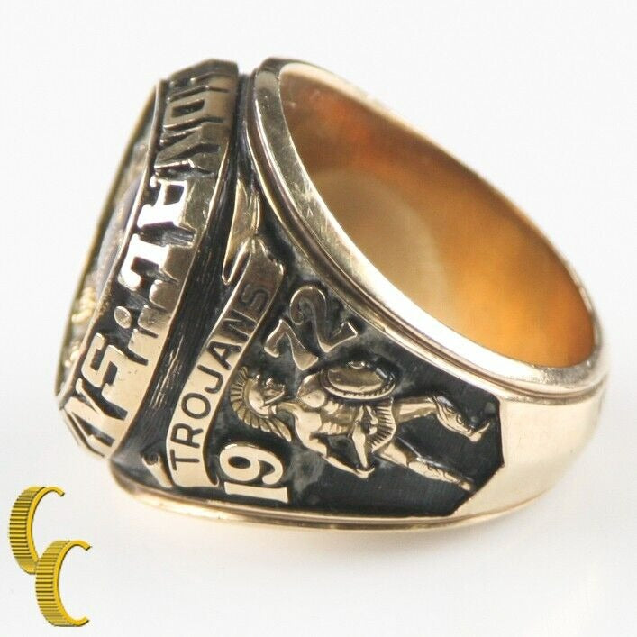 1974 USC 10k Yellow Gold Jostens Rose Bowl Ring Size 8.5 Memorabilia