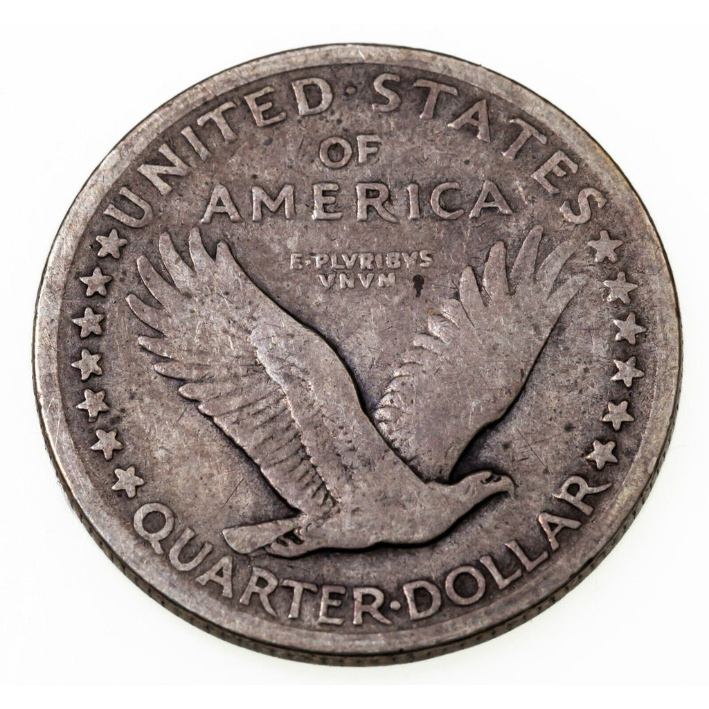 1917-S 25C Type 1 Standing Liberty Quarter in Very Good VG Condition