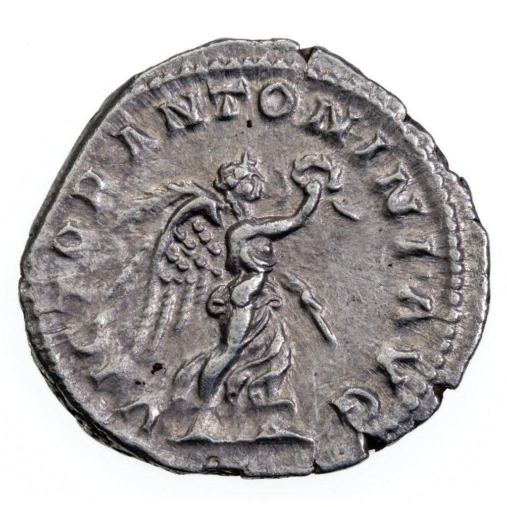 Roman Empire AR Denarius Elagabalus 218-222 A.D., XF Condition