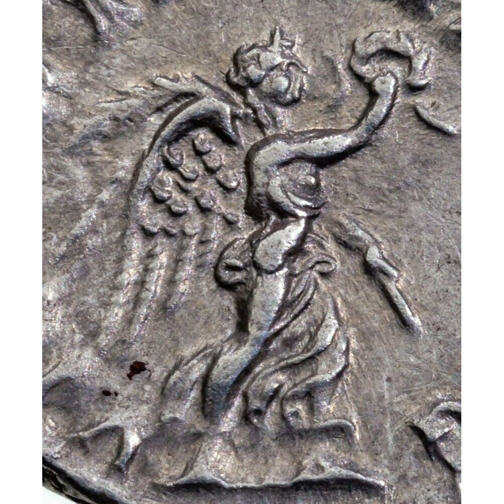 Roman Empire AR Denarius Elagabalus 218-222 A.D., XF Condition