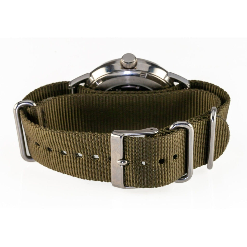 Timex Stainless Steel Automatic Men's Watch w/ Canvas Strap MV02N