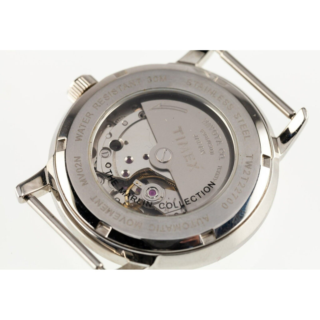 Timex Stainless Steel Automatic Men's Watch w/ Canvas Strap MV02N