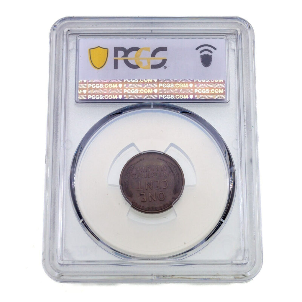 1909-S VDB 1C Lincoln Wheat Cent Graded by PCGS as MS63BN Brown