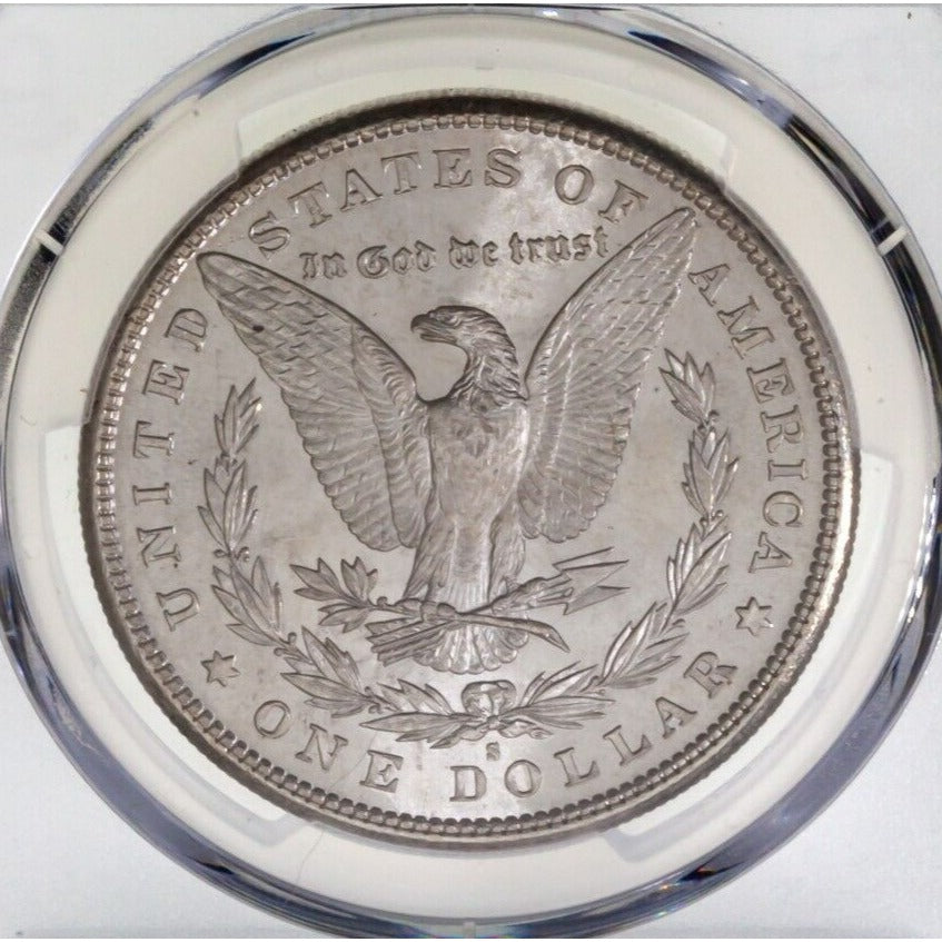 1881-S $1 Silver Morgan Dollar Graded by PCGS as MS-64