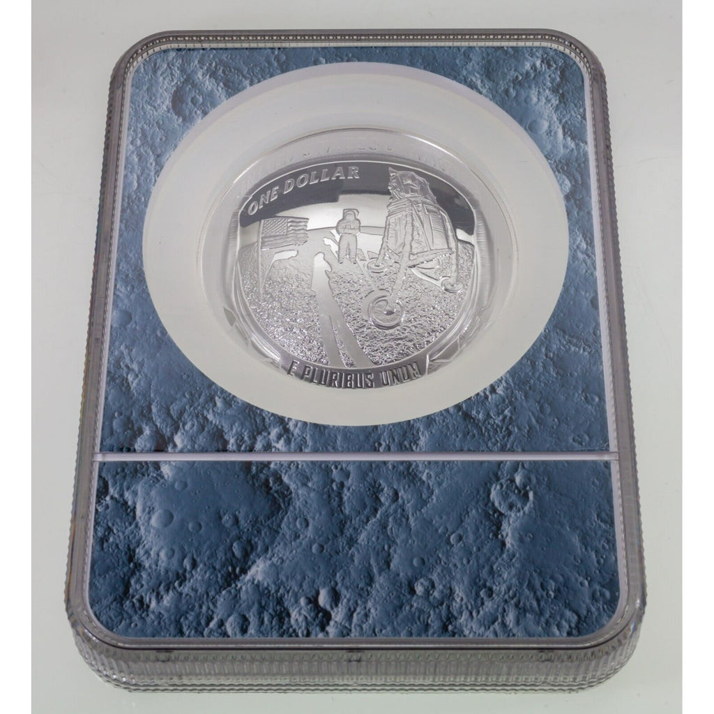 2019-P S$1 5 Oz. Apollo 11th 50th Anniversary 5 Oz. Commemorative NGC PF70 UCam