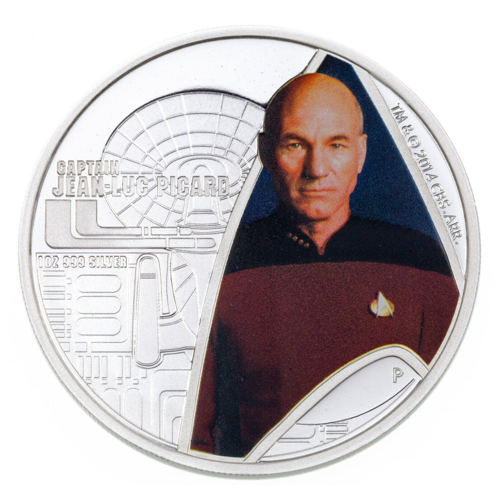 2015 $1 STAR TREK CAPTAIN JEAN-LUC PICARD 1 oz Silver Proof Coin