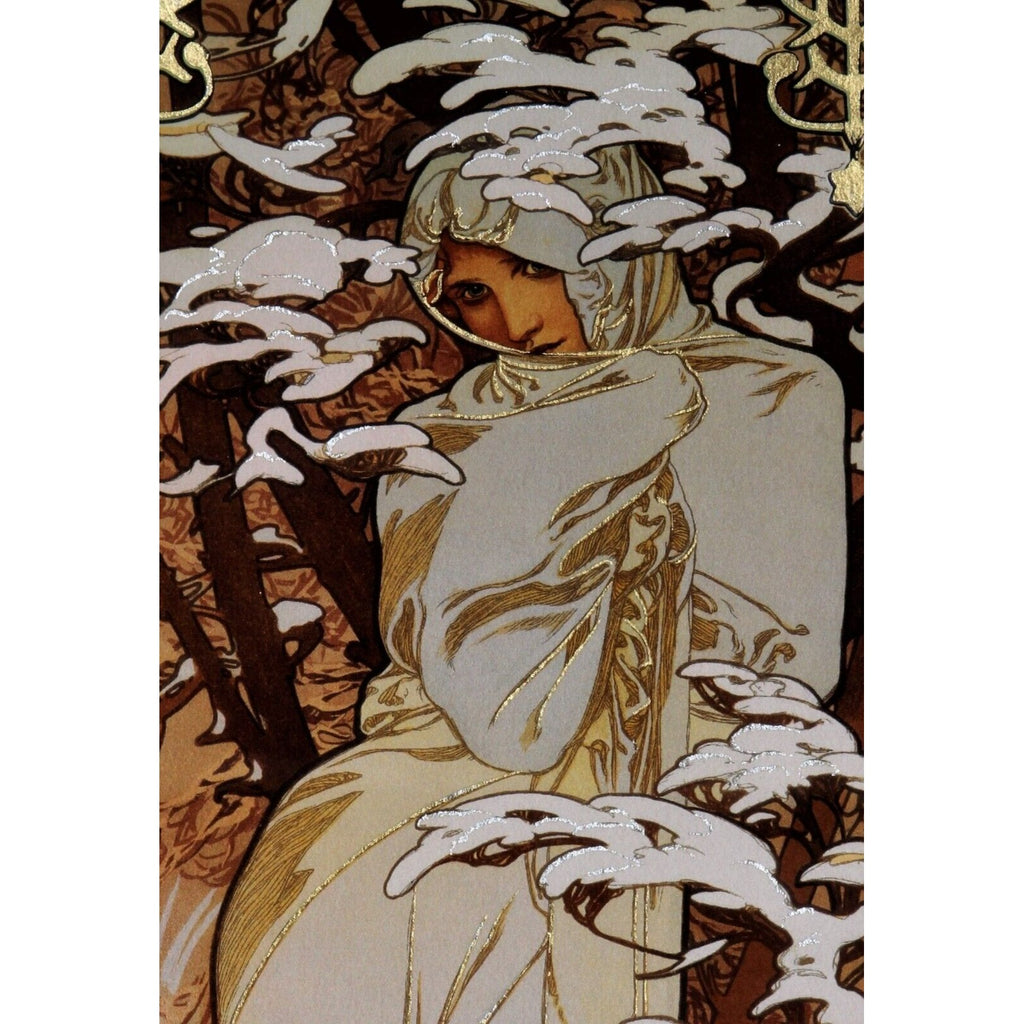 "The Seasons: Winter" (1900) by Alphonse Mucha Signed LE No. 134/475 Giclée