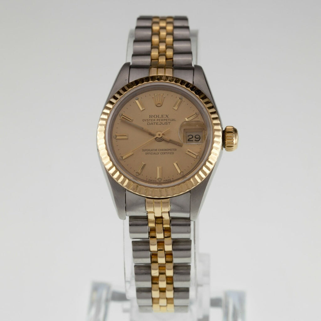 Rolex Ladies Two Tone Stainless Steel & 18k Yellow Gold Datejust OPD 69173