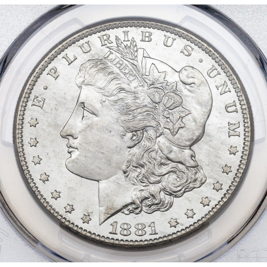 1881-S $1 Silver Morgan Dollar Graded by PCGS as MS-64! Nice Finish!