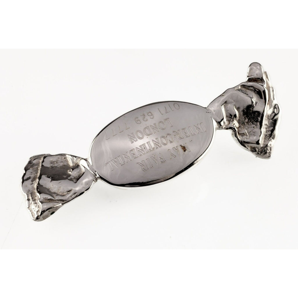 Sterling Silver Wrapped Candy Solid Paperweight for Mayfair Intercontinental