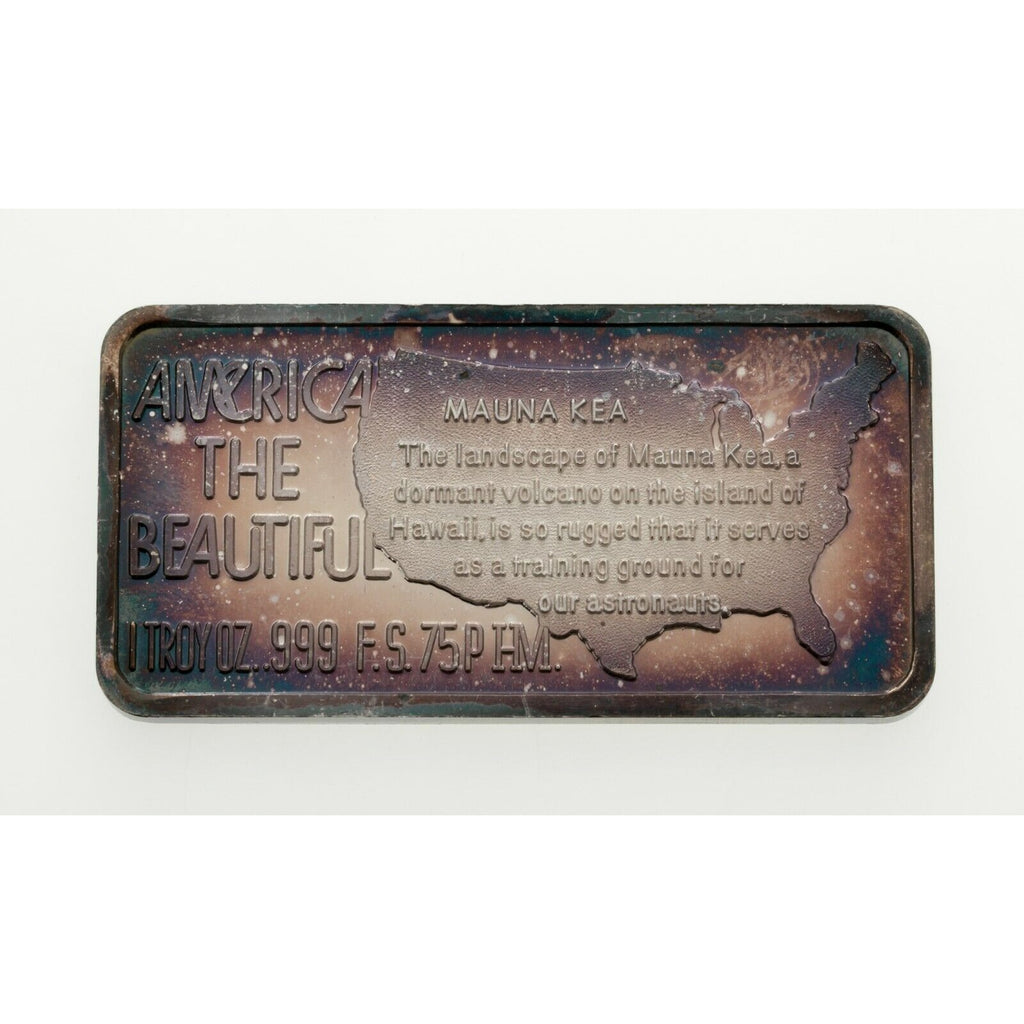 1975 Hamilton Mint America The Beautiful 1oz Silver Art Bars Lot of 3 Bars