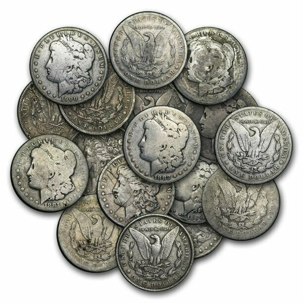 Roll of 20 Pre 1921 Morgan Dollars in Extra Fine XF Condition, Random Dates