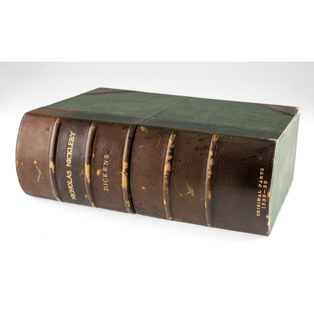 "Nicholas Nickleby" 1st Edition Charles Dickens Serialized 19 Volumes Great!