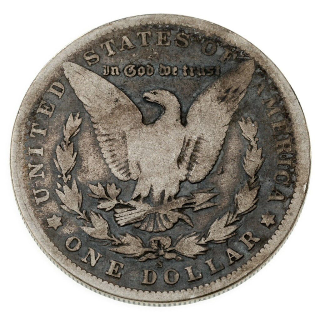1903-S $1 Silver Morgan Dollar in Good Condition, Toned Both Sides, Full Rims