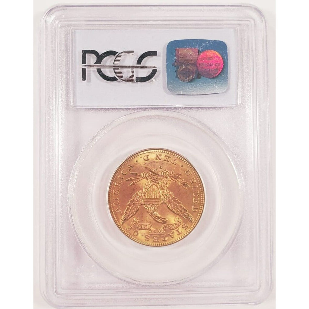 1889-S $10 Gold Liberty Eagle Graded by PCGS as MS-63! Gorgeous Early US Gold!