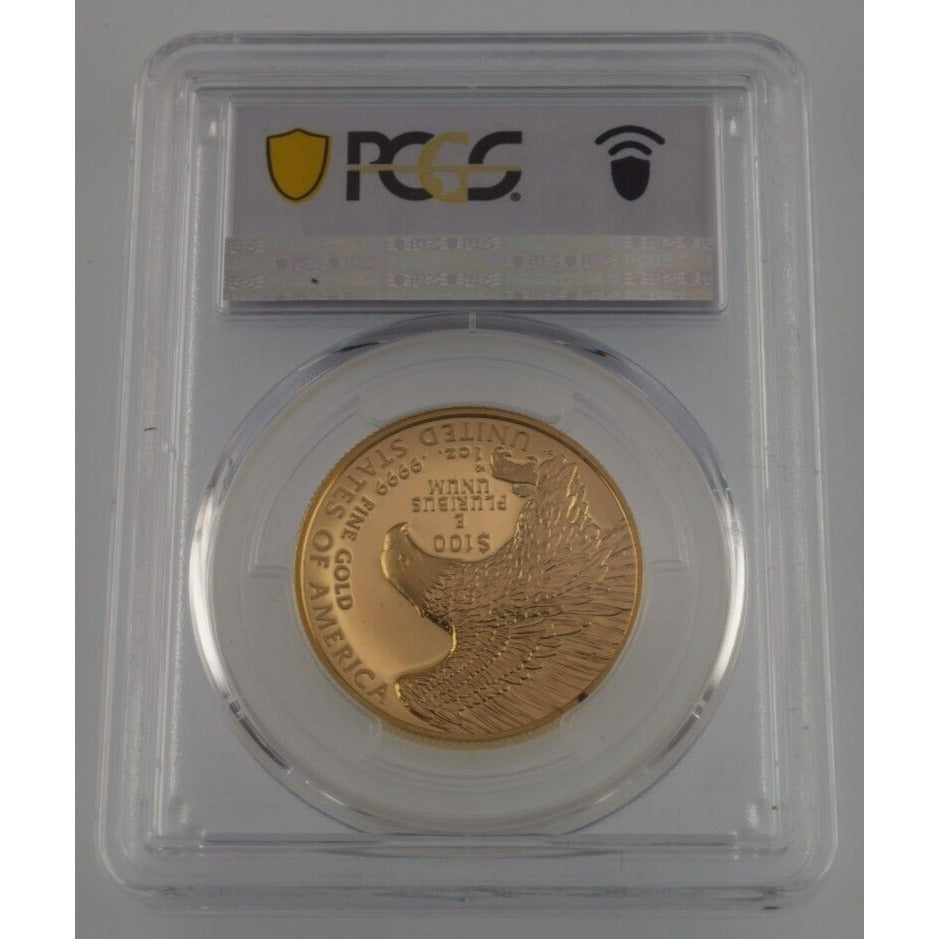 2019-W $100 Gold High Relief Enhanced Liberty Graded by PCGS as SP70PL