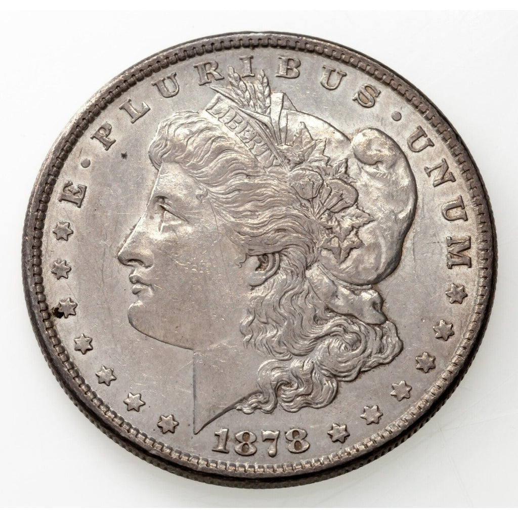 1878 8TF Morgan Dollar in AU Condition, Strong Luster, Mostly White