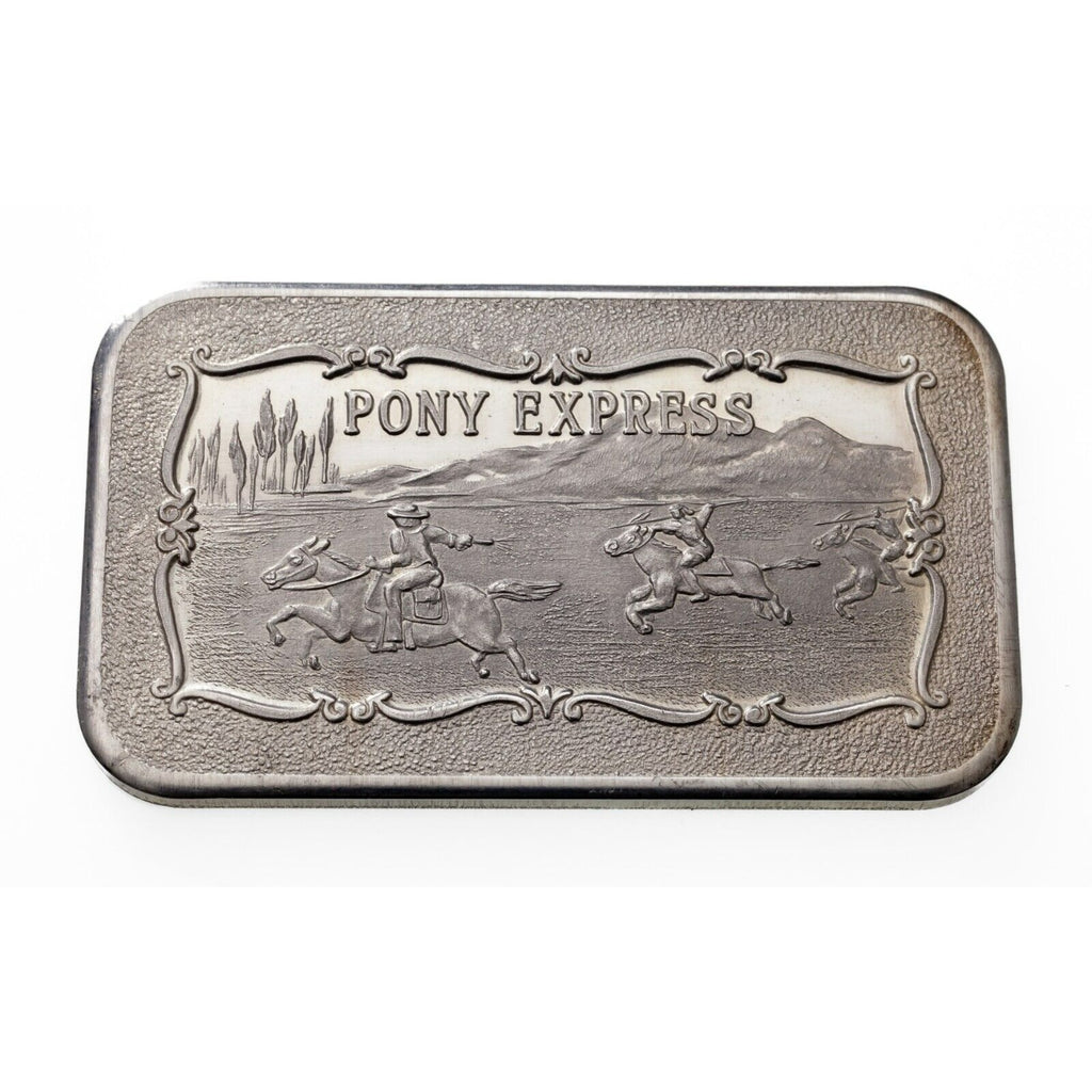 1973 Pony Express - Mother Lode Mint 1 oz. Silver Art Bar
