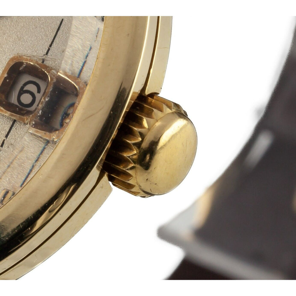Glycine 18k Yellow Gold Men's Vintage Vacuum Automatic Watch 2472