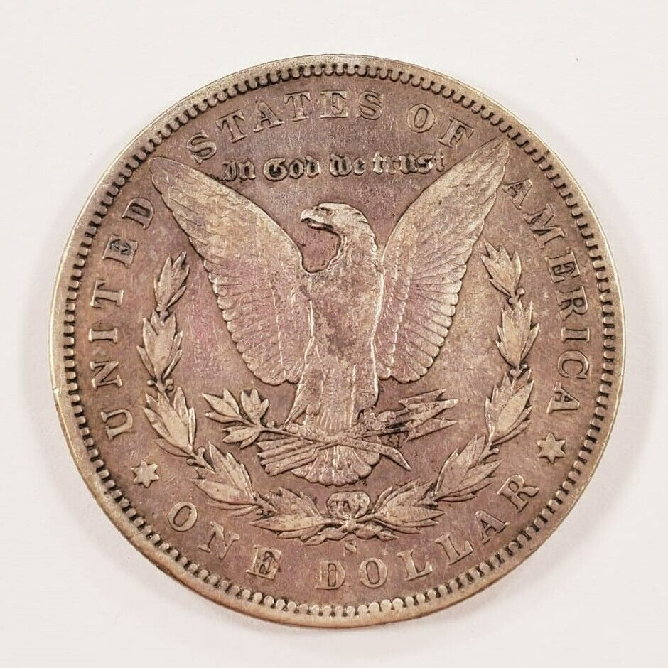 1896-S $1 Silver Morgan Dollar in Very Fine VF Condition, Natural Color