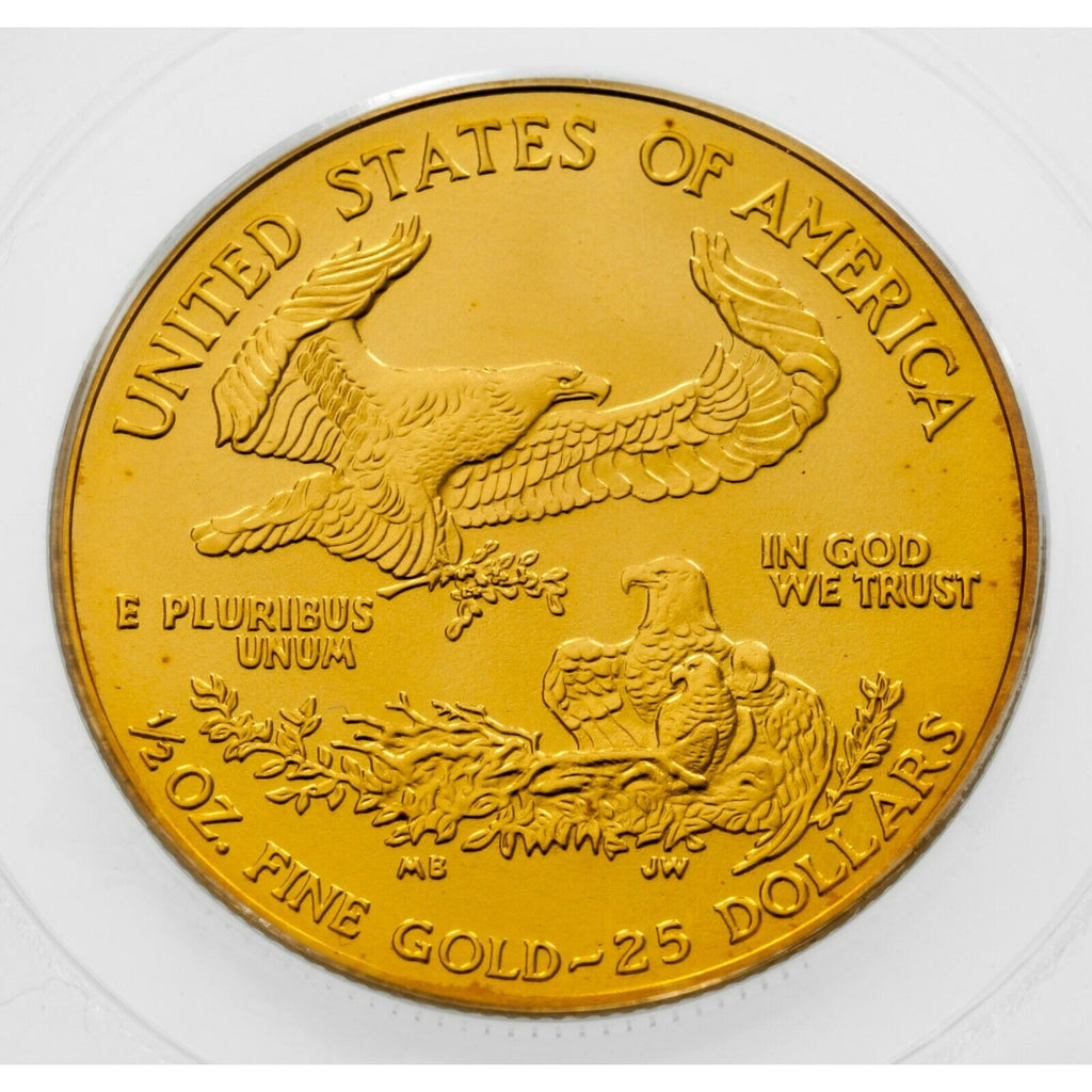 2005 G$25 1/2 Oz. Gold American Eagle Graded by PCGS as MS-70 First Strike