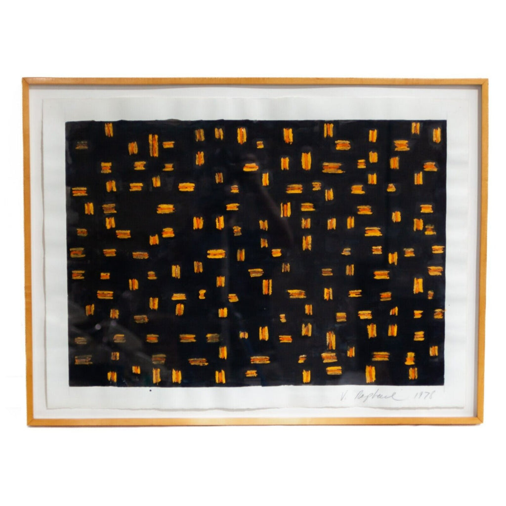 SOS, from the series "Color Code" 1978 Framed Painting by Victor Raphael