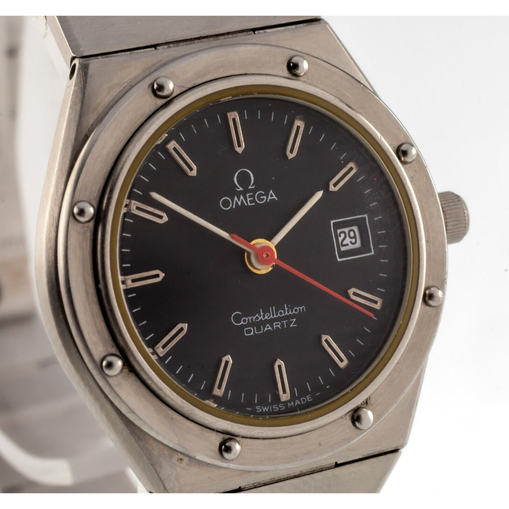 Omega Ladies Stainless Steel Quartz Constellation Watch w/ Date 1380