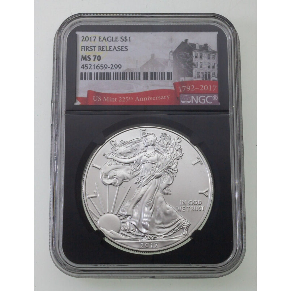 2017 S$1 Silver American Eagle Graded by NGC as MS-70 First Releases