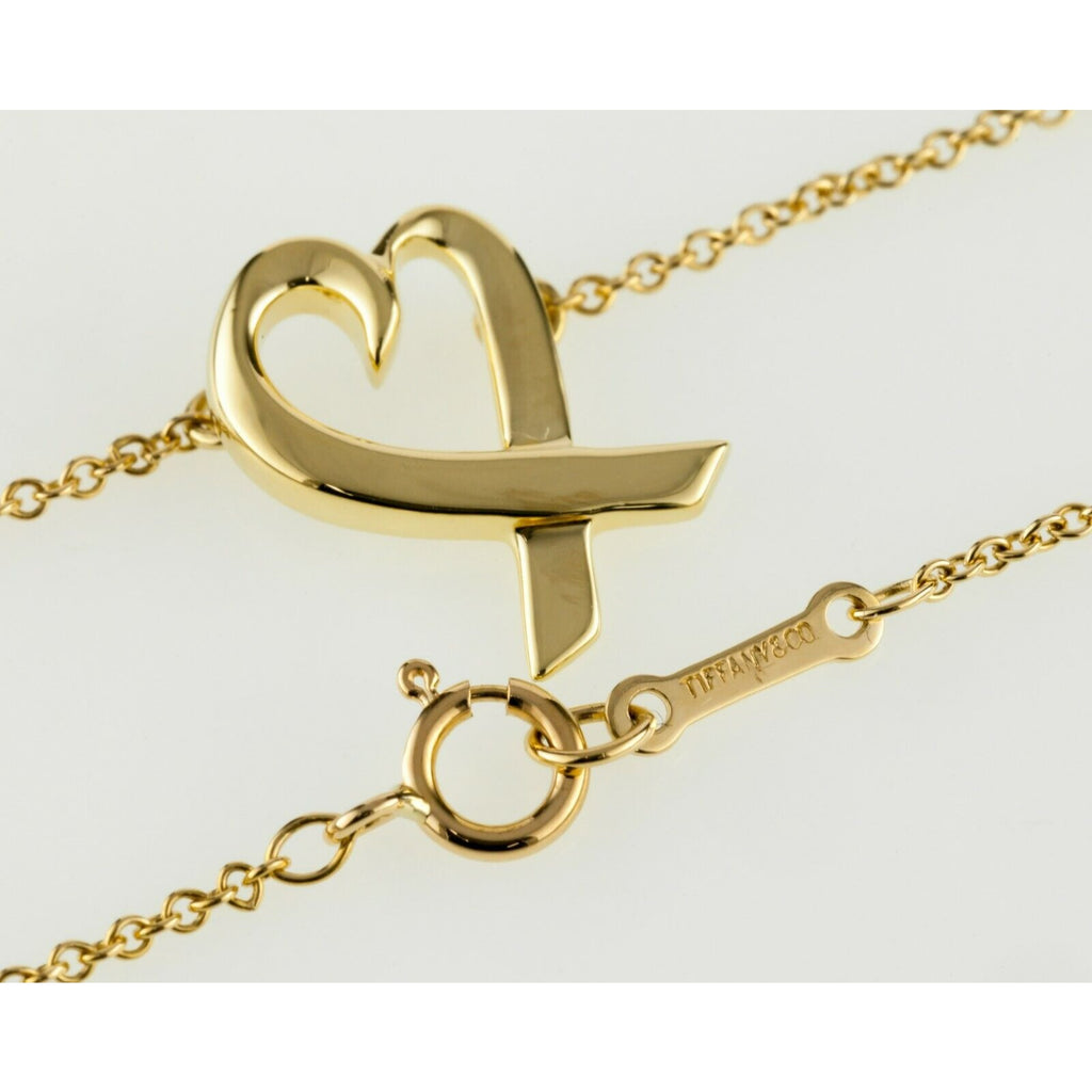 Tiffany & Co. Paloma Picasso Loving Heart Pendant Mini 18k Yellow Gold