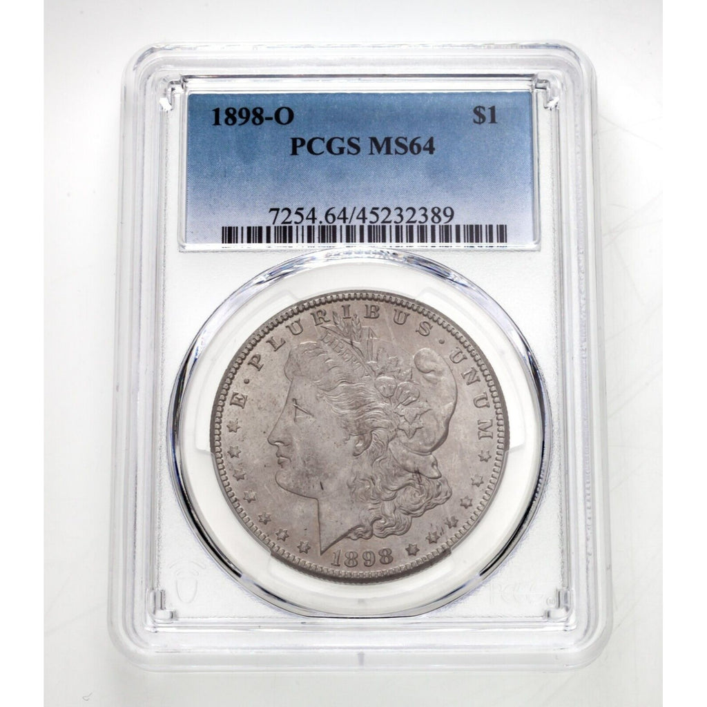 1898-O $1 Morgan Dollar Graded By PCGS As MS64 Gorgeous Coin!