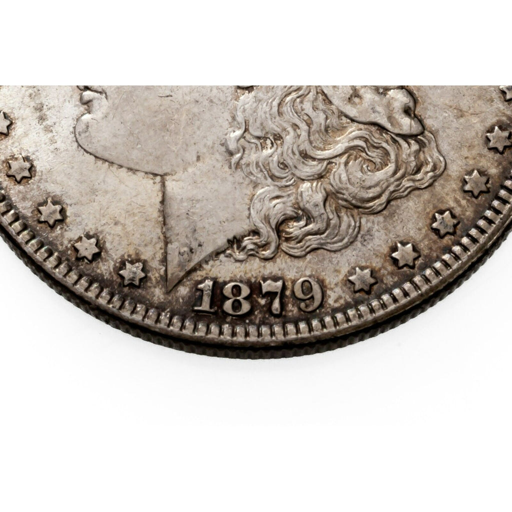 1879 $1 Silver Morgan Dollar in Choice BU Condition, Some Toning, Original