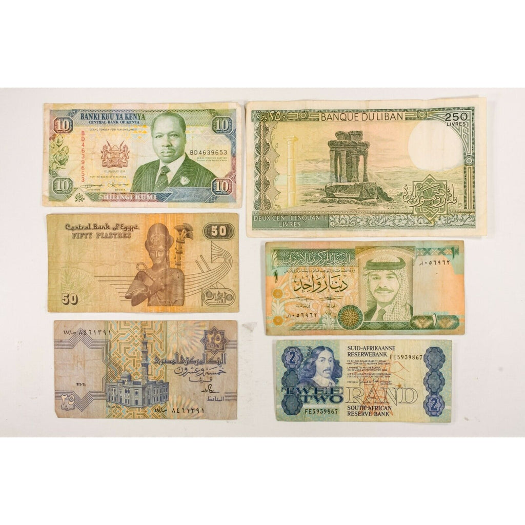 Europe, Asia, Central & South America Notes. 65 Note Lot. Various Conditions