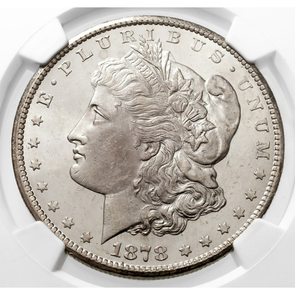 1878-CC $1 Silver Morgan Dollar Graded by NGC as MS-63