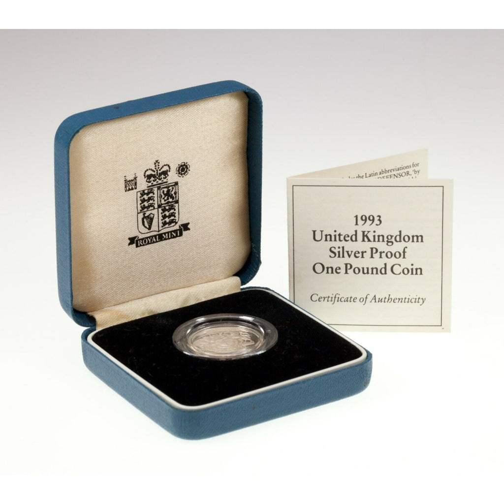 1993-1994 Great Britain One Pound & Two Pound Silver Proof & Piedfort Coin Lot