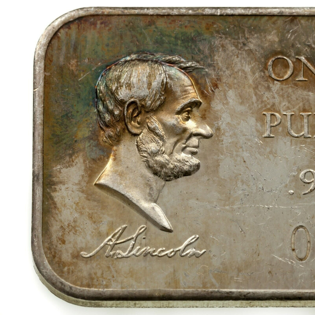 1972 Abraham Lincoln By Madison Mint 1 oz. Silver US President Art Bar w/SN