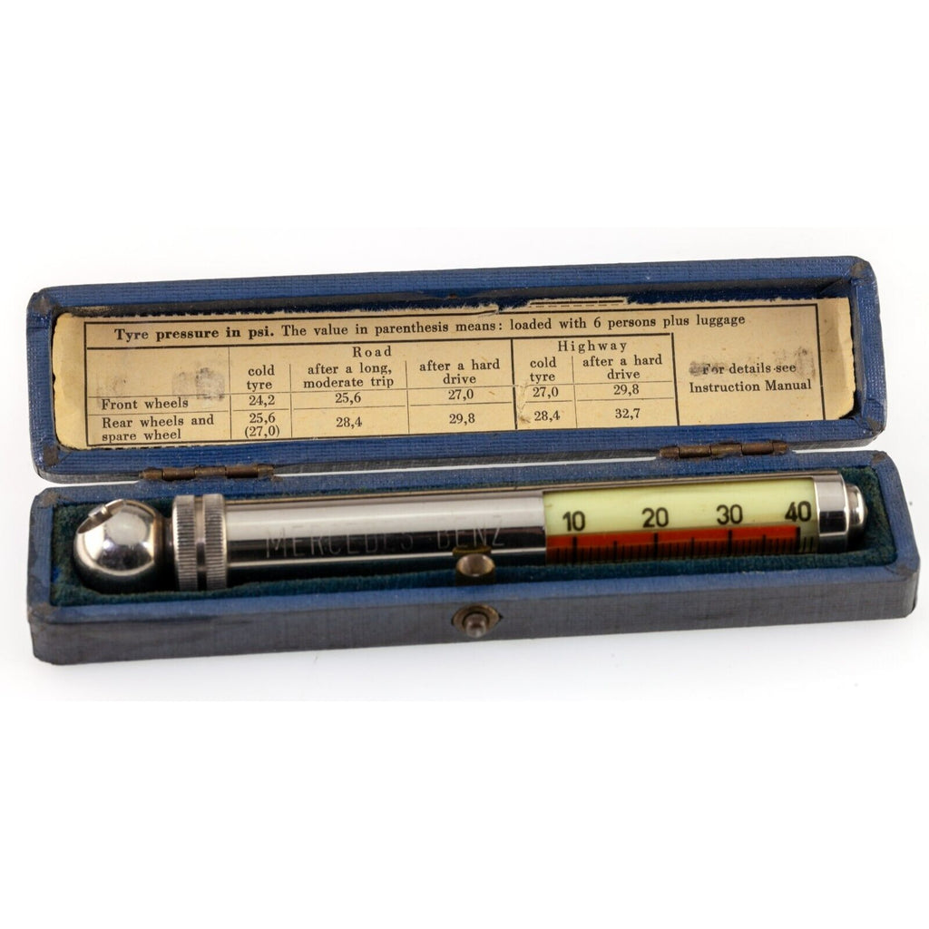 Mercedes Benz Vintage 190SL Tire Pressure Gauge in Original Box
