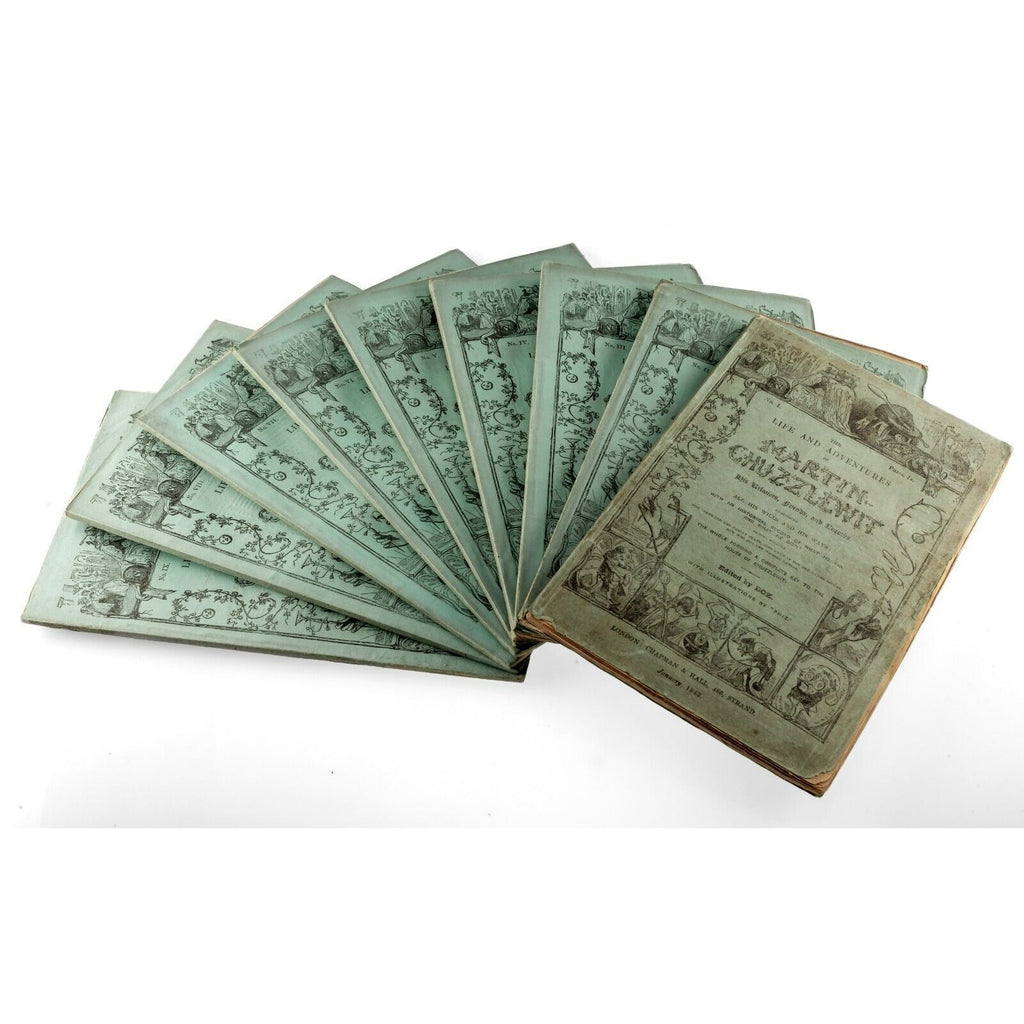 "Martin Chuzzlewit" by Charles Dickens 1st Edition 20 Vol. in 19 Issues
