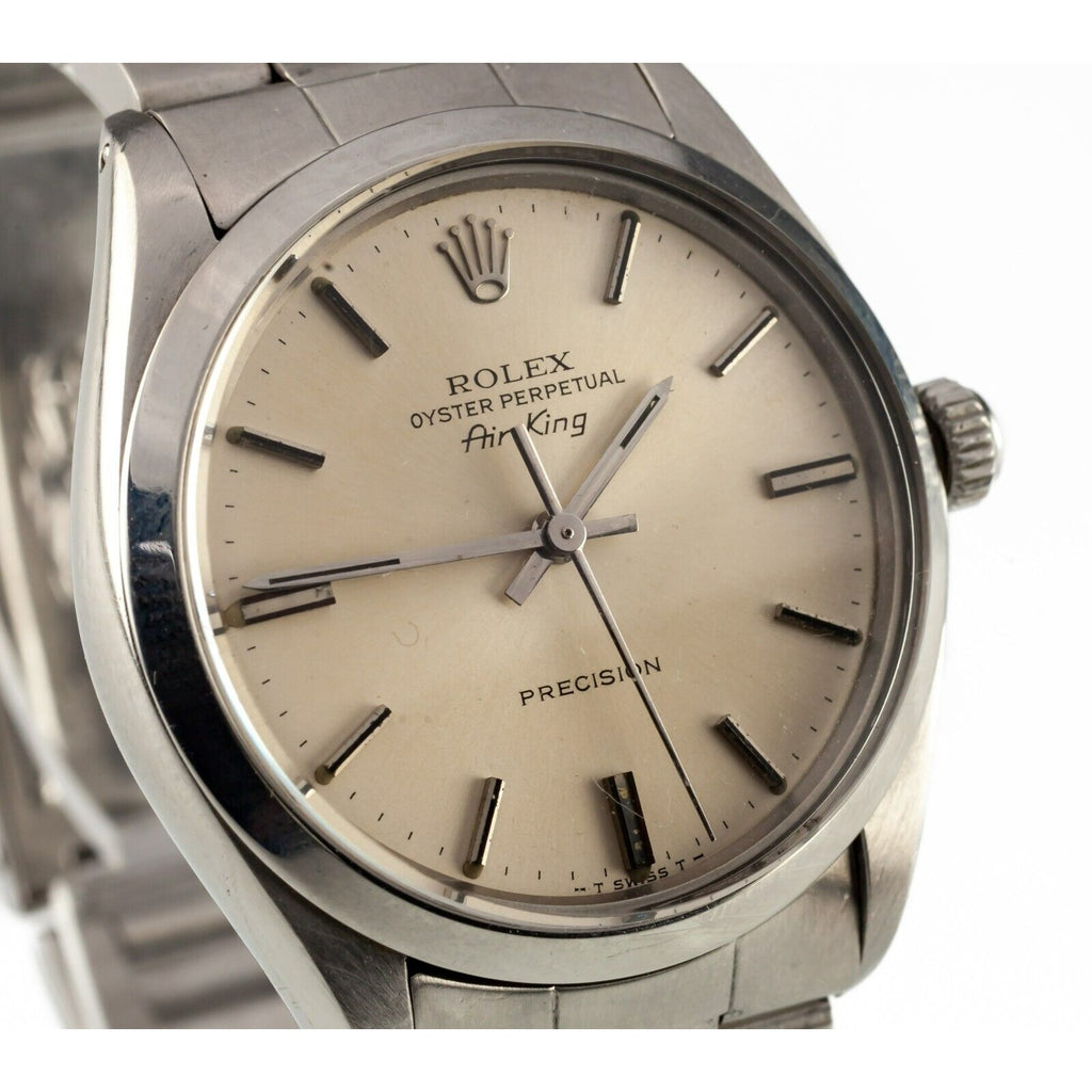Rolex Men's Stainless Steel Air King Precision 5500 Watch Oyster Band