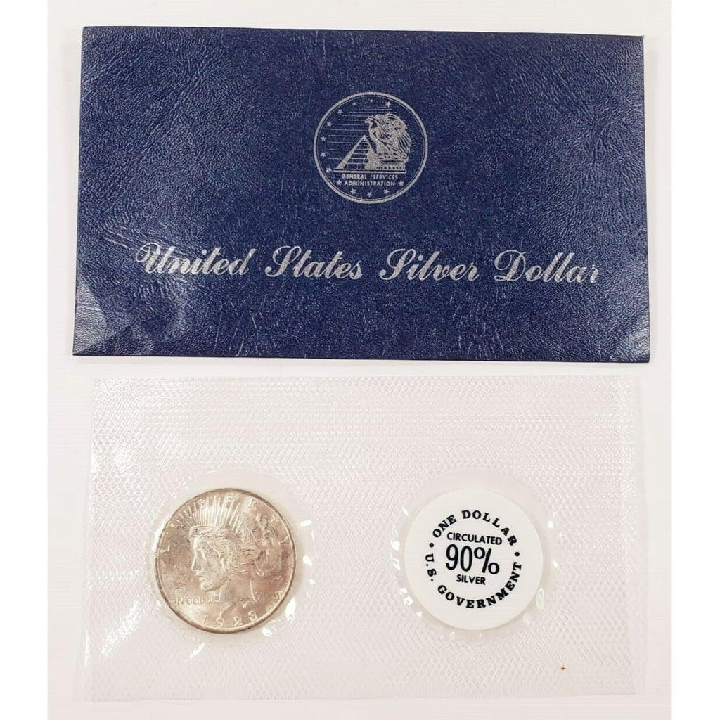 1923 $1 Silver Peace Dollar GSA Softpack Envelope & CoA Included