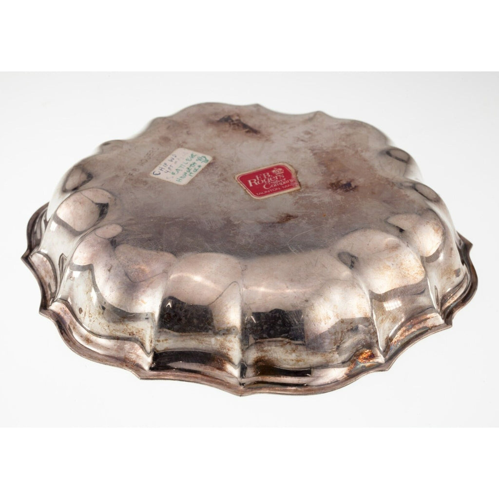 F.B. Rogers Silver Plated Scalloped Candy Dish 5.25" Diameter