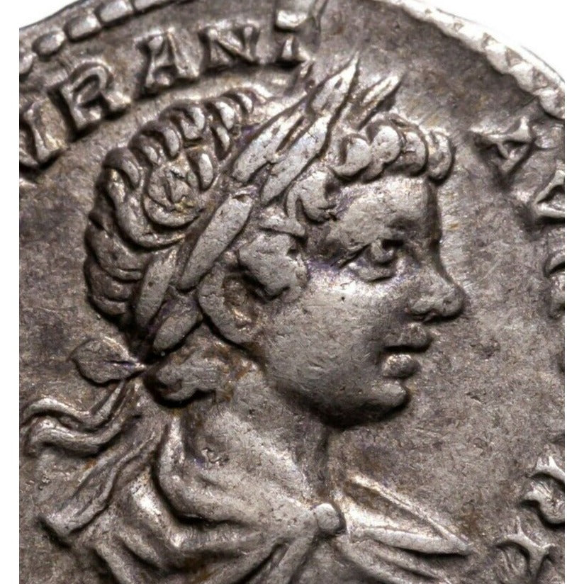 Caracalla 204 AD, Roman AR Denarius, 3.36gr 19mm Ric 25b