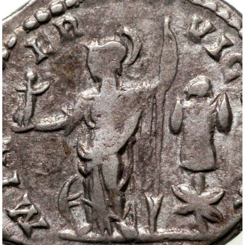 Caracalla 204 AD, Roman AR Denarius, 3.36gr 19mm Ric 25b
