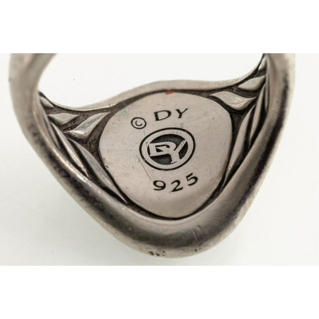 David Yurman Petrvs Bee Oval Signet Ring Size 8 Gorgeous!